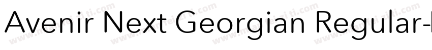 Avenir Next Georgian Regular字体转换